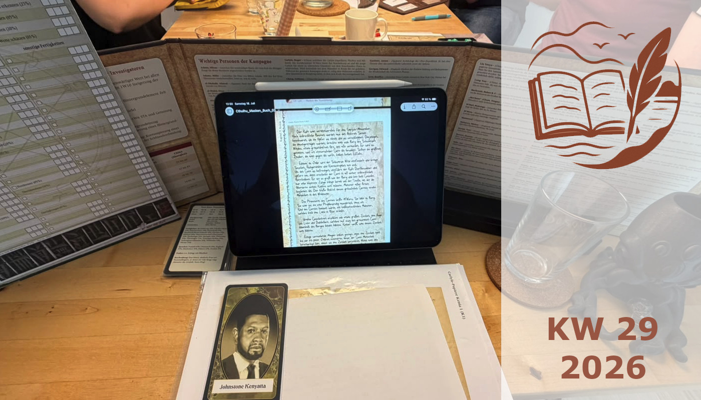 Schreibtagebuch – KW29/2026